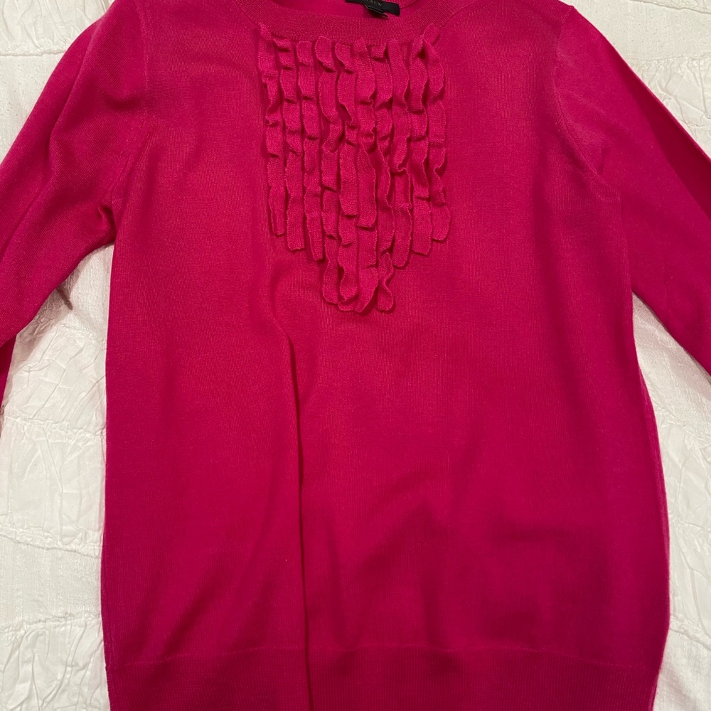 J. Crew fuchsia hot pink sweater S